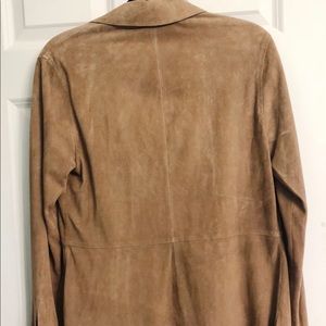 camel western fringe suede jacket